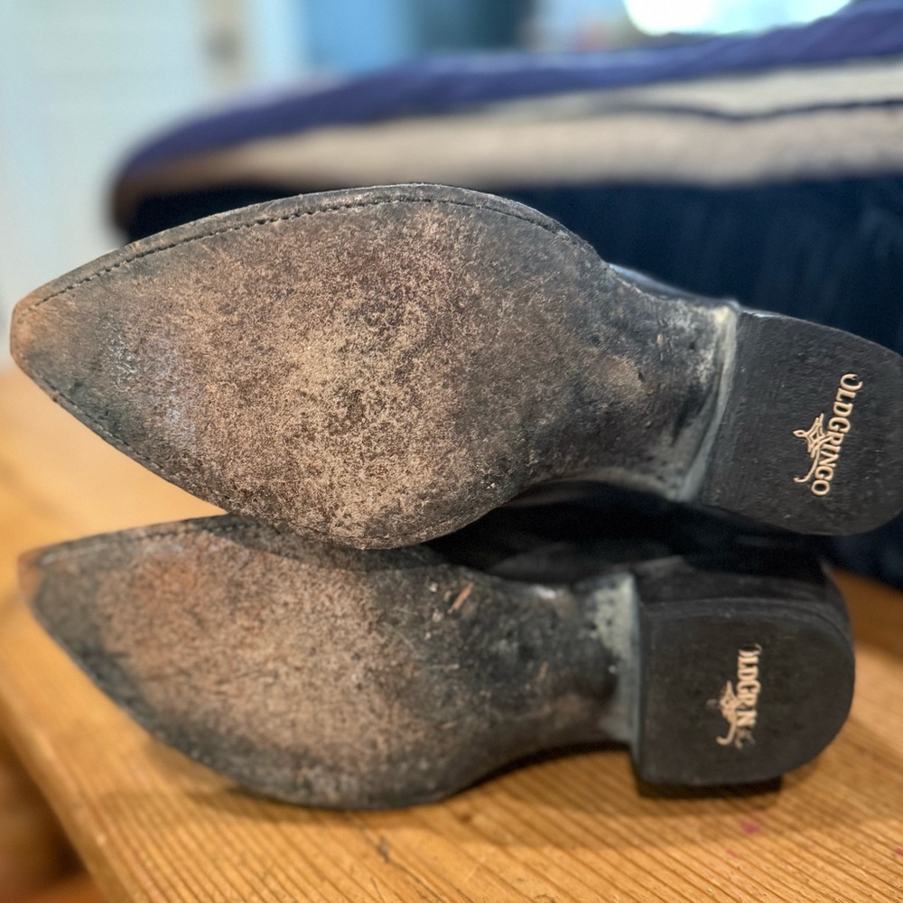 Old Gringo Black Cowboy Boots - Picture 3 of 4
